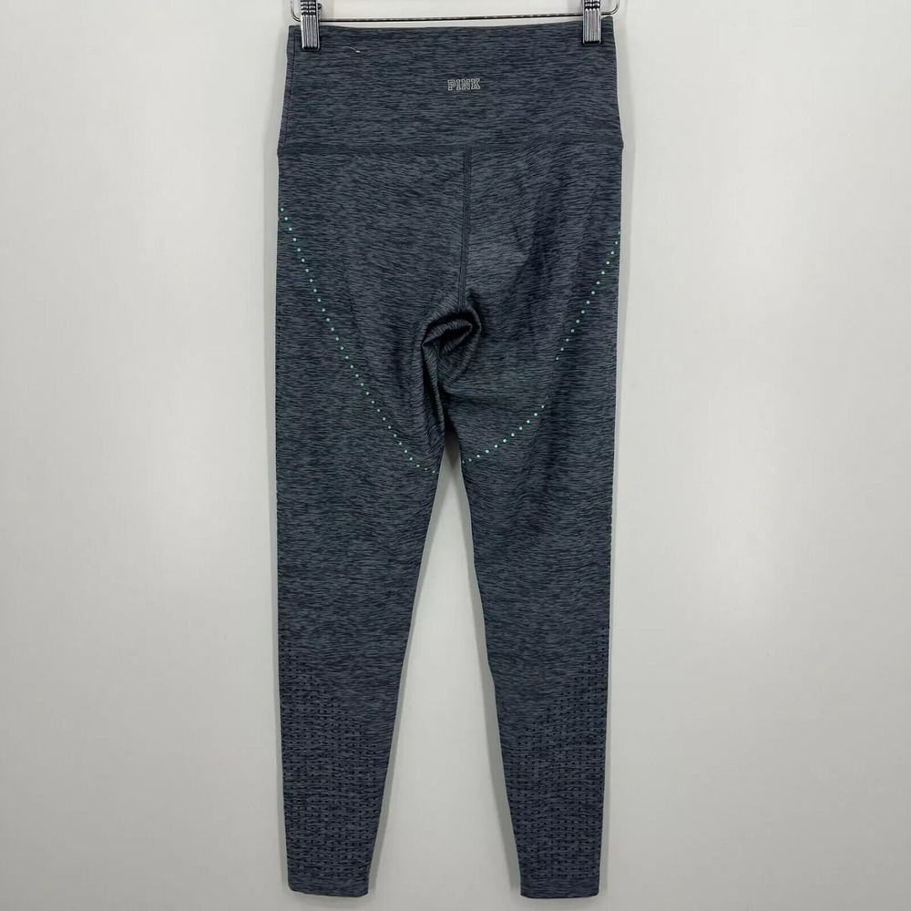 Pink Victoria's Secret Ultimate Leggings Gray Space Dye Perforated Small